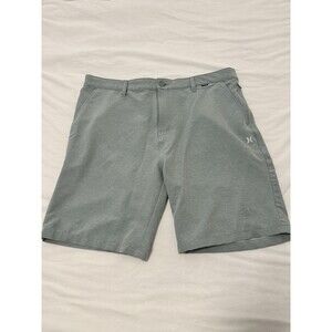 Men's Hurley Hybrid Spacedye Walk Short Light Blue Gray Lightweight Golf Size 38